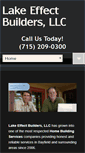 Mobile Screenshot of lakeeffectbuildersllc.com
